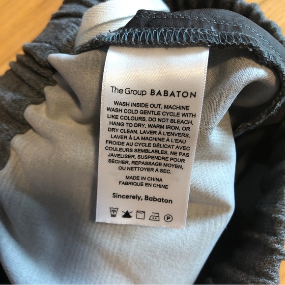 Aritzia The Group Babaton Grey Plaid Jimmy Pants - Picture 4 of 7